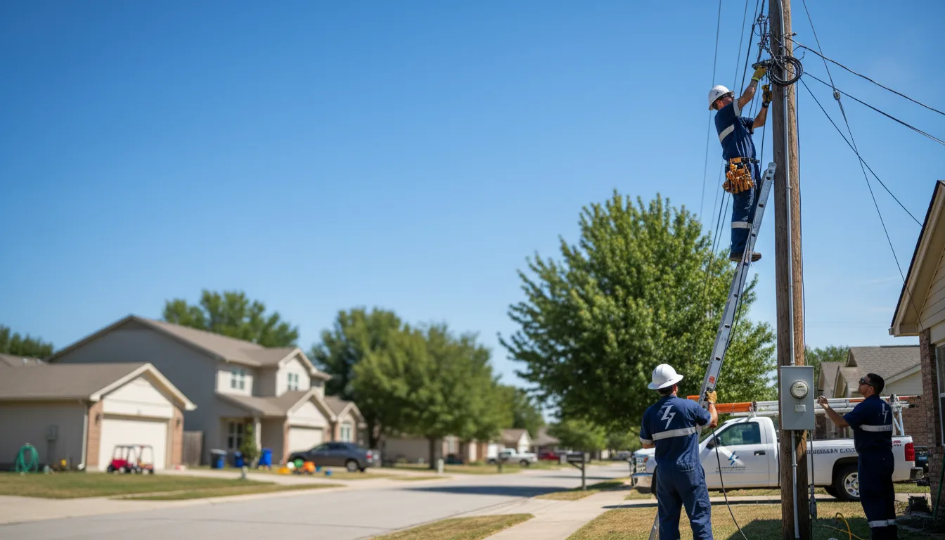 Residential electrician providing installation services in Colwell, IA